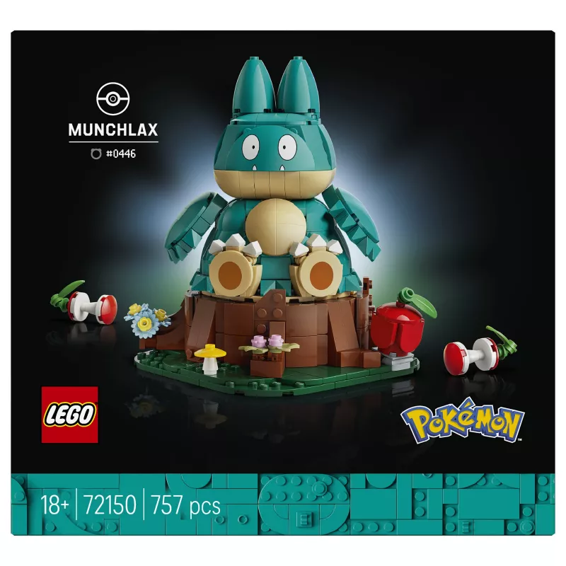 LEGO Pokémon 72150 Munchlax būvējama figūra (823 detaļas, vecums 10+)