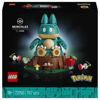 LEGO Pokémon 72150 Munchlax būvējama figūra (823 detaļas, vecums 10+)