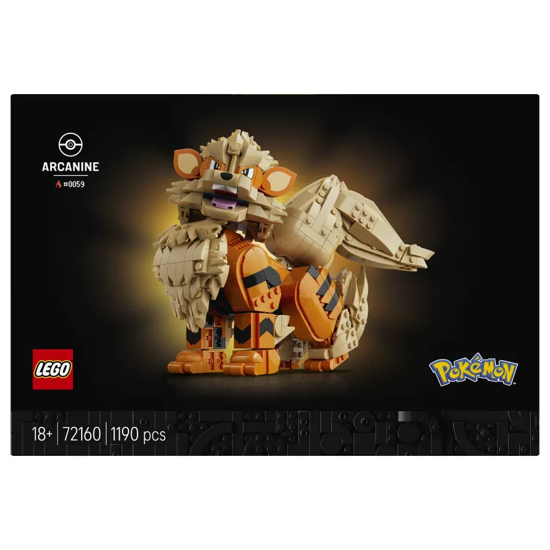 LEGO Pokémon Arcanine būvēšanas rotaļlietu komplekts (72160)