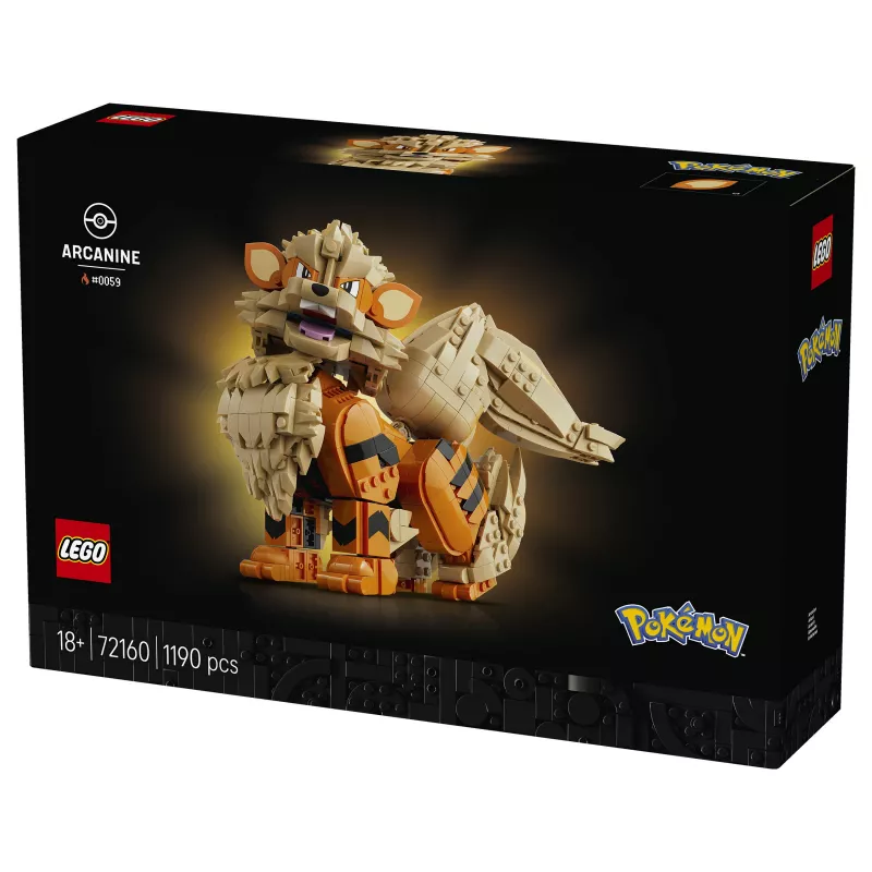 LEGO Pokémon Arcanine būvēšanas rotaļlietu komplekts (72160)