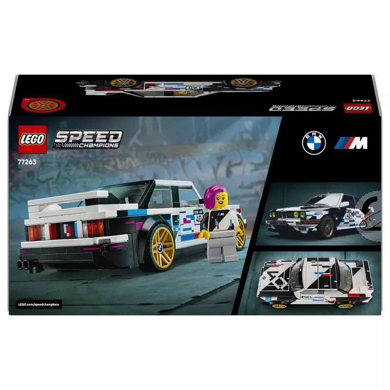 LEGO Speed Champions 77263 BMW M3 (E30) sacīkšu auto konstruktors