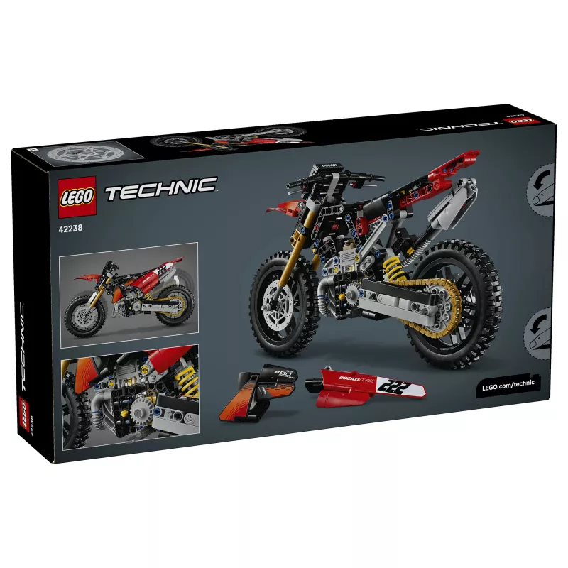 LEGO Technic 42238 Ducati Desmo450 MX Factory Motocikls