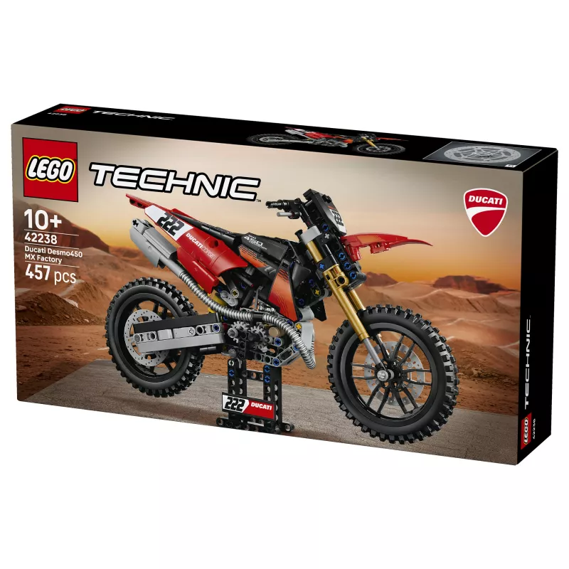 LEGO Technic 42238 Ducati Desmo450 MX Factory Motocikls