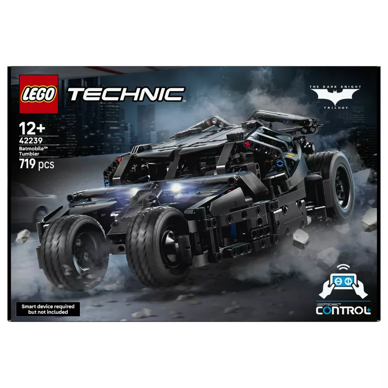 LEGO Technic 42239 Batmobile Tumbler - 1360 gabalu progresīvs būvēšanas komplekts bērniem un pieaugušajiem