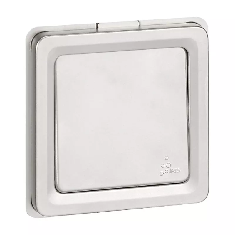 Legrand Soliroc 077811 Universāls Ieslēgšanas/Izslēgšanas un Pārslēgšanas Slēdzis, 1-Polu, 10AX, 250V, IP55, IK10, Pelēks