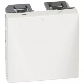 Legrand Valena Life kabeļa izvads 2 moduļu balts ar stiepes atslogošanu - 077550
