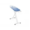 LEH Leifheit AirBoard M Solid 72563 Gludināmais dēlis 120 x 38 cm, regulējams augstums 75-88 cm, viegls EPP, Thermo-Reflect pārklājs, fiksēts gludekļa statīvs, salokāms, balts/zils