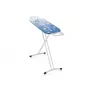 LEH Leifheit AirBoard M Solid 72563 Gludināmais dēlis 120 x 38 cm, regulējams augstums 75-88 cm, viegls EPP, Thermo-Reflect pārklājs, fiksēts gludekļa statīvs, salokāms, balts/zils