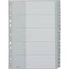 LEITZ 1284 A4 īpaši platais numurētais satura rādītājs 1-20, pelēks, 20 daļas, polipropilēns, 0,12 mm, ar rakstāmu vāka lapu 1284-00