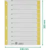 LEITZ A4 atdalītājloksnes dzeltenas 160 g/m² 25 gab. iepakojums 16523015