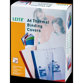 Leitz A4 termiskās iesiešanas vāks caurspīdīgs 40 lapām 80 g/m² 177182, 17784 (177160)