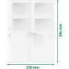 LEITZ Vizītkaršu prezentācijas kabata 16 kartēm, A4, PP caurspīdīga, 0,11 mm, sānu atvērums, arhivēšanai droša (4758-30-03)