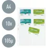 LEITZ Vizītkaršu prezentācijas kabata 16 kartēm, A4, PP caurspīdīga, 0,11 mm, sānu atvērums, arhivēšanai droša (4758-30-03)