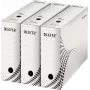 LEITZ easyboxx arhīva kaste balta 100 mm mugura, 100% pārstrādāts gofrēts kartons, dubultas aizvēršanas atloki, 25 iepakojumā (6132-00-00)