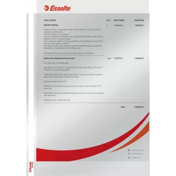 LEITZ Esselte Standarta dokumentu futrālis A4, polipropilēns, caurspīdīgs, 0,06 mm, atvērts no augšas, drošs dokumentiem, daudzperforēts, pastiprināta mala, 100 gab. iepakojums (925008)