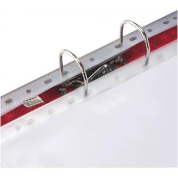 LEITZ Esselte Standarta dokumentu futrālis A4, polipropilēns, caurspīdīgs, 0,06 mm, atvērts no augšas, drošs dokumentiem, daudzperforēts, pastiprināta mala, 100 gab. iepakojums (925008)