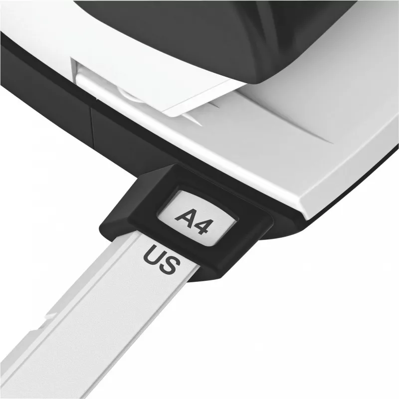 Leitz NeXXt galda perforators, 30 loksnes, 2 caurumi, 5,5 mm, A4-A6, Folio, US-Quart, metāls un plastmasa, melns 5005-00-95