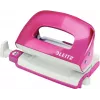 Leitz NeXXt Series WOW metāla mini perforators, rozā, 2 caurumi, 10 loksnes, metālisks apdare 5060-10-23