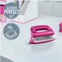 Leitz NeXXt Series WOW metāla mini perforators, rozā, 2 caurumi, 10 loksnes, metālisks apdare 5060-10-23