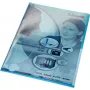 LEITZ Premium A4 dokumentu aploksne, PVC, zila, 0,15 mm, atvērta augšpuse un sāni, arhīvam droša, stingra plēve (4100-00-35)
