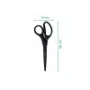Leitz Titanium Quality šķēres 180 mm, nerūsējošā tērauda asmeņi ar titāna pārklājumu, ergonomiski rokturi ar mīkstu satvērienu, melnas/sarkanas, papīram un audumam 5419-60-95