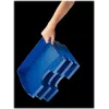 Leitz WOW A4 uzglabāšanas kaste metāliski zila 70 mm mugura Click & Store 5218-00-35