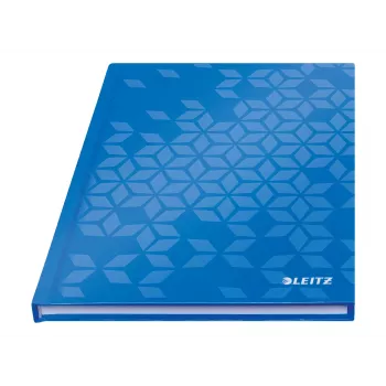 Leitz WOW cietajos vākos piezīmju grāmata A5 līnijota 90 lapas zila 4627-10-36