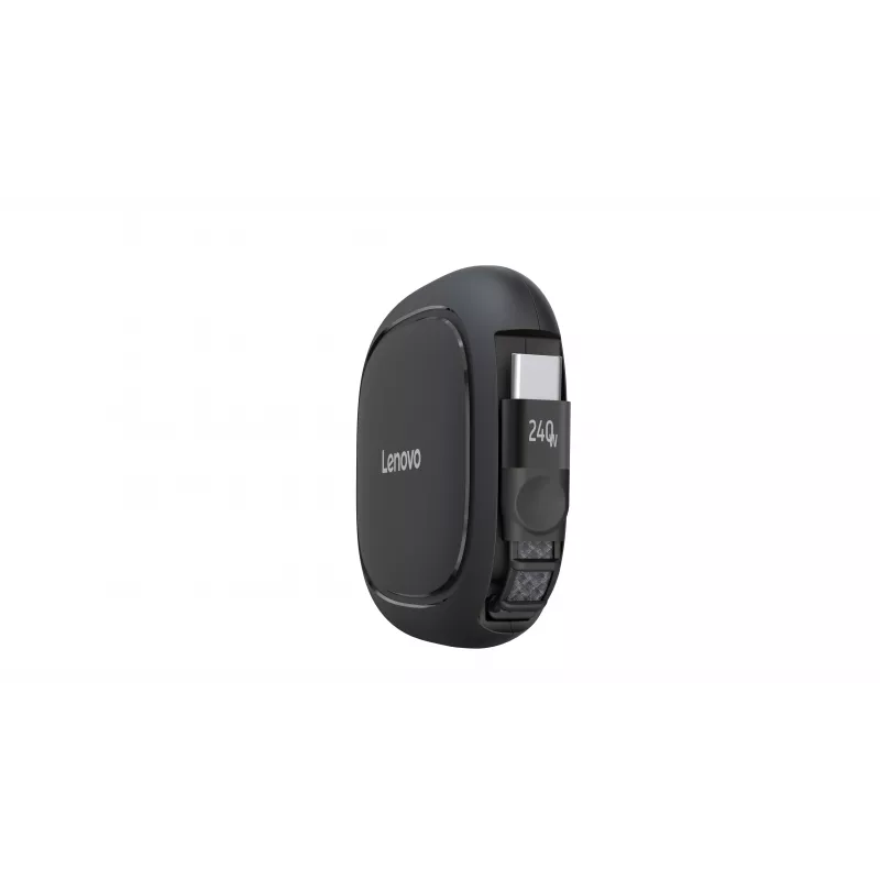 Lenovo 240W USB-C ievelkamais kabelis (melns, 0,8m, USB 2.0)