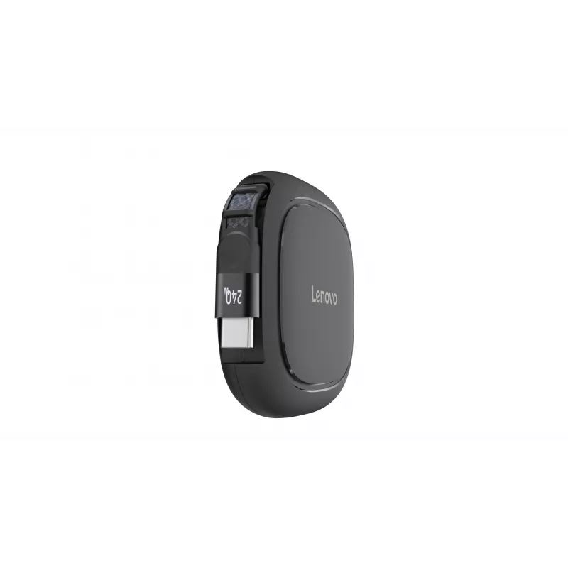 Lenovo 240W USB-C ievelkamais kabelis (melns, 0,8m, USB 2.0)