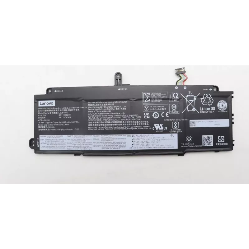 Lenovo 57Wh Li-Ion iekšējais akumulators ThinkPad X1 Carbon Gen 9 un X1 Yoga Gen 6 (5B11H56369)