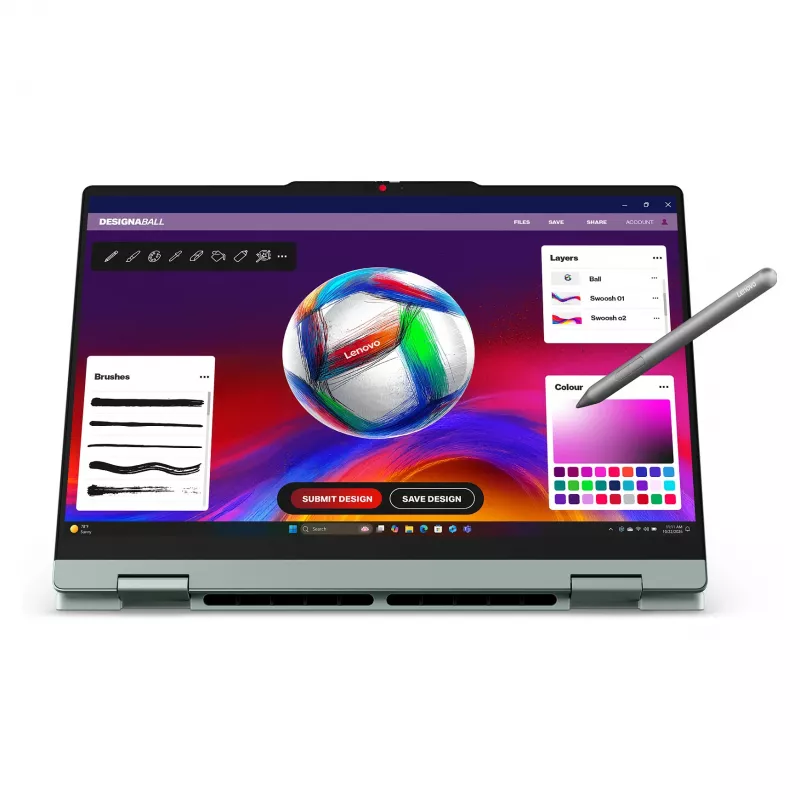 Lenovo IdeaPad 5 2-in-1 83UH003LGE - 14 collu WUXGA, AMD Ryzen AI 5 430, 16GB RAM, 512GB SSD, Windows 11 Home