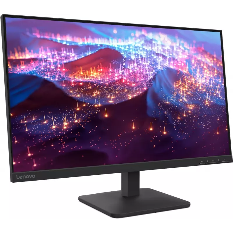 Lenovo L27-4E 27 inch Full HD IPS monitors ar AMD FreeSync, 75Hz, NearEdgeless, TÜV Eye Comfort, HDMI un DisplayPort