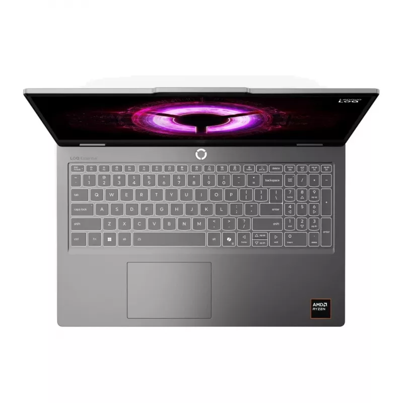 Lenovo LOQ Essential 15ARP11 15,6 collu FHD 144Hz spēļu klēpjdators - AMD Ryzen 5 150, 16GB DDR5, 512GB SSD, GeForce RTX 5050 8GB, Windows 11, Luna Grey