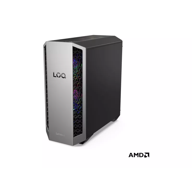 Lenovo LOQ Tower 26ADR10 spēļu galddators (AMD Ryzen 9 8945HX, 16GB DDR5, 1TB SSD, NVIDIA GeForce RTX 5070 12GB, Windows 11 Home)
