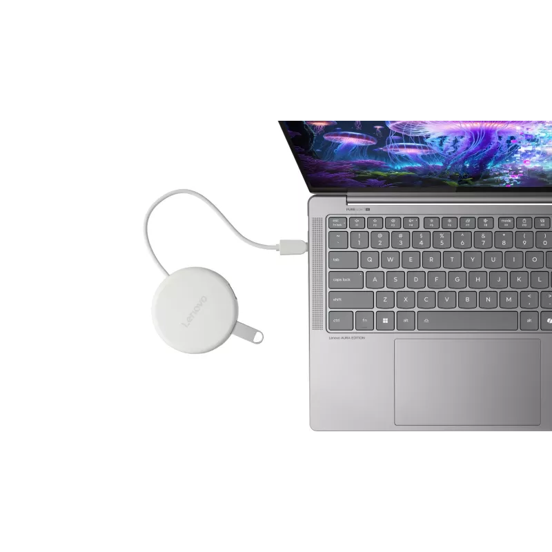 Lenovo Slim USB-C Hub GX91V16416 sadalītājs, HDMI 2.1, USB 10 Gbps, Seashell