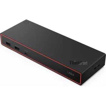 Lenovo ThinkPad 5000 Thunderbolt 3 dokstacija - 3 displeji, 65W jaudas padeve, melna 40BF0100IT