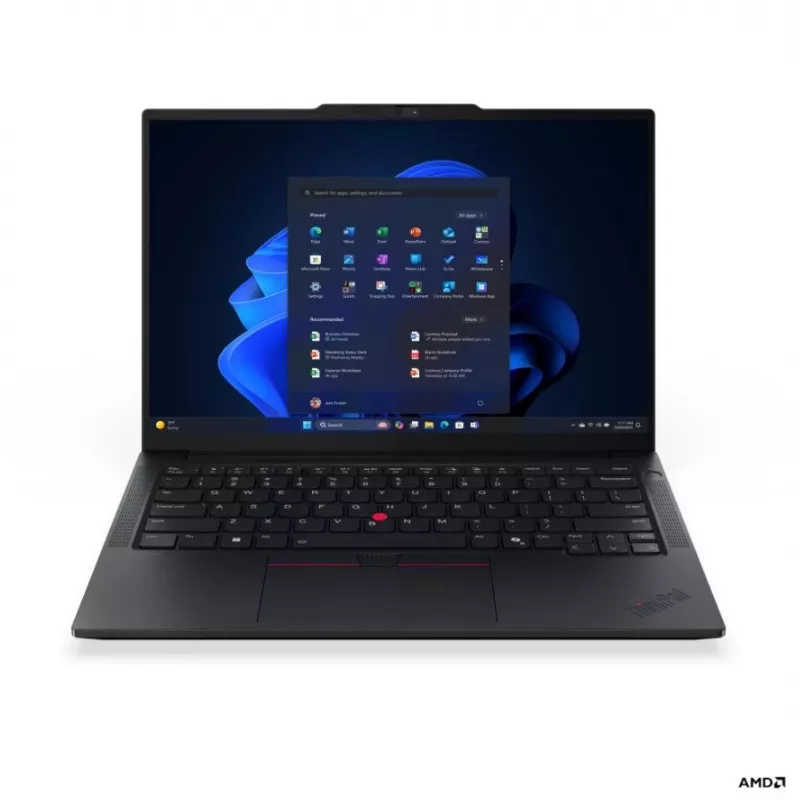 Lenovo ThinkPad E14 G8 AMD 14 collu WUXGA IPS klēpjdators, AMD Ryzen AI 5 330, 16GB DDR5, 512GB SSD, Radeon 820M, Windows 11 Pro, Melns