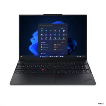 Lenovo ThinkPad E16 G4 AMD 16 collu WUXGA IPS klēpjdators, AMD Ryzen AI 5 330, 16 GB DDR5, 512 GB SSD, AMD Radeon 820M, Windows 11 Pro, melns, ziemeļvalstu tastatūra