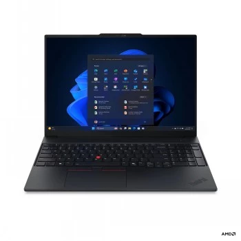 Lenovo ThinkPad E16 G4 AMD 16 collu WUXGA IPS klēpjdators, AMD Ryzen AI 5 330, 16 GB DDR5, 512 GB SSD, AMD Radeon 820M, Windows 11 Pro, melns, ziemeļvalstu tastatūra