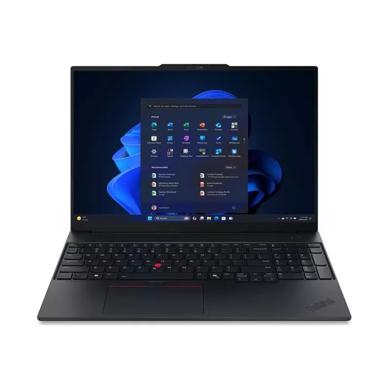 Lenovo ThinkPad E16 G4 AMD 16 collu WUXGA IPS klēpjdators, AMD Ryzen AI 5 330, 16 GB DDR5, 512 GB SSD, AMD Radeon 820M Graphics, Windows 11 Pro, melns
