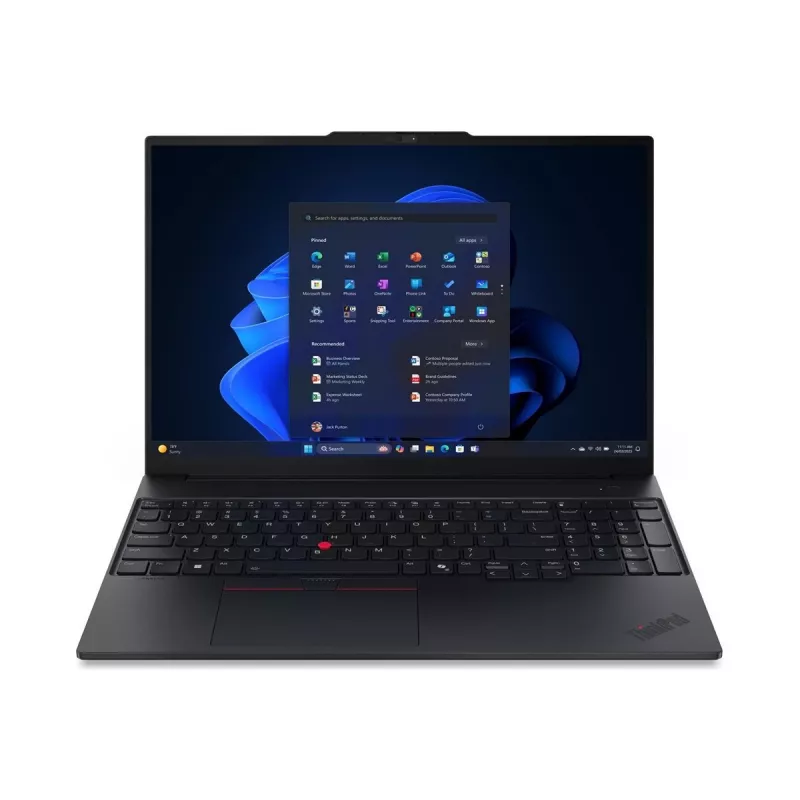 Lenovo ThinkPad E16 Gen 4 16 collu WUXGA AMD Ryzen 7 AI 345 16GB 512GB SSD AMD Radeon 840M Windows 11 Pro Nordic apgaismota tastatūra pirkstu nospiedumu lasītājs 3 gadu garantija