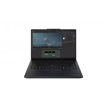 Lenovo ThinkPad P14s Gen 7 14,5 inch WUXGA klēpjdators, Intel Core Ultra 7 356H, 16GB RAM, 512GB SSD, NVIDIA RTX PRO 500 Blackwell Generation 6GB, Windows 11 Pro, Ziemeļvalstu apgaismota tastatūra, Melns, Pirkstu nospiedumu lasītājs