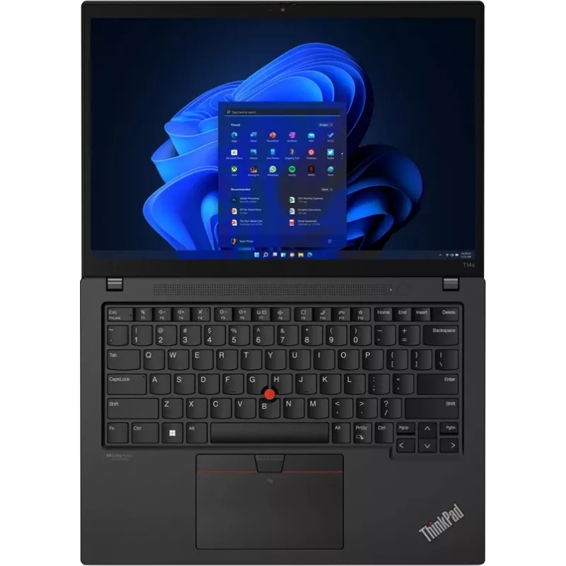 Lenovo ThinkPad T14 G3 14 inch WUXGA IPS klēpjdators, Intel Core i7-1260P, 16GB RAM, 512GB SSD, Windows 11 Pro, Thunder Black