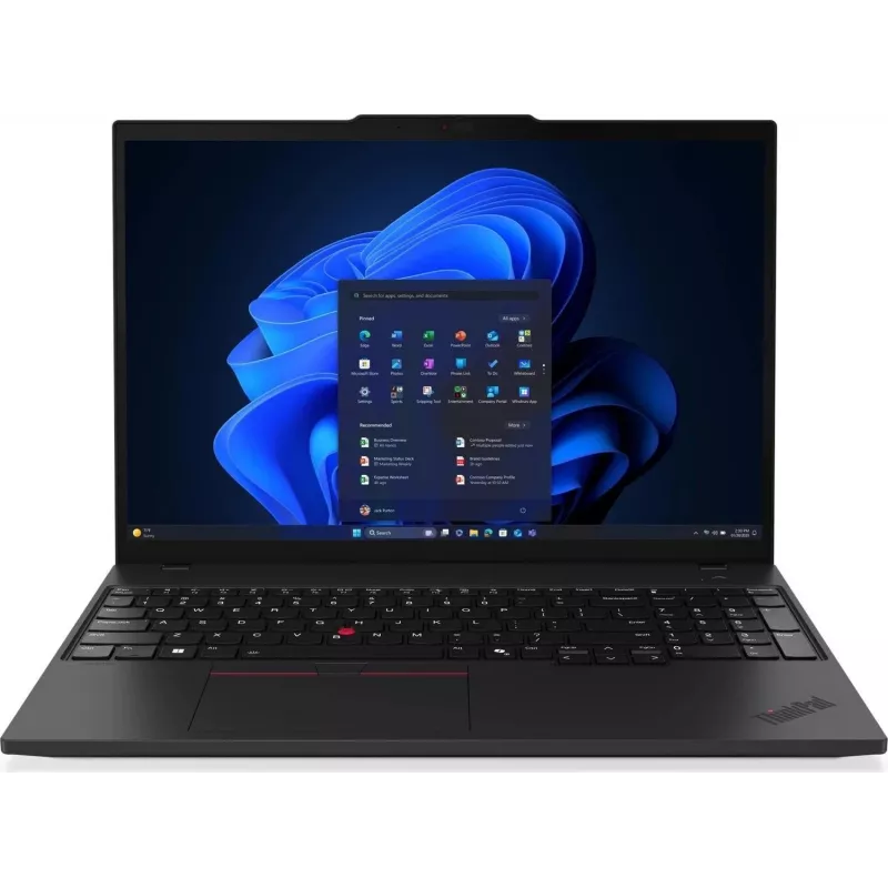 Lenovo ThinkPad T16 Gen 4 22AW biznesa klēpjdators, 16 collu WUXGA IPS, Intel Core Ultra 5 228V, 32GB RAM, 512GB SSD, Windows 11 Pro, Thunderbolt 4, apgaismota tastatūra