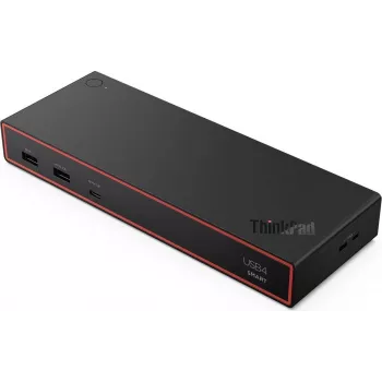 Lenovo ThinkPad USB4 Smart Dock 5500 dokstacija ar 135W adapteri, melna (40BC0135DE)