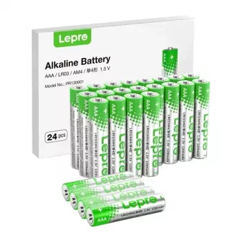 LEPRO 130001-24 AAA R3 sārma baterijas, 24 iepakojums