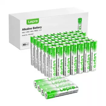 LEPRO 130001-48 AAA R3 sārma baterijas, 48 iepakojums | 1,5V ilgmūžīgas, bez dzīvsudraba