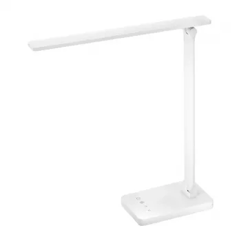 LEPRO 310003 LED galda lampa, 700 lm, 5 krāsu temperatūras, skārienjutīga regulēšana, USB uzlādes ports, balta