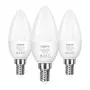 LEPRO 600059-WW-EU-3 LED spuldze E14 C37 4.2W (40W ekvivalents) 470lm 2700K silta balta 250° starojuma leņķis 3 iepakojumā