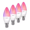 LEPRO BC1-EU-4 C37 RGBCW Wi-Fi LED spuldze E14 4.5W 400lm regulējama baltā + RGB viedā sveces lampa